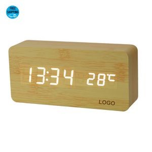 Wooden Digital Desk Clock - OCEAN