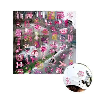 Breast Cancer Awareness Helmet Decal (direct import)
