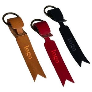 Waterproof Leather Bookmark Leather Key Ring