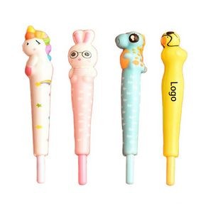 2 in 1 Animal Ball Pen and Squeeze Toy