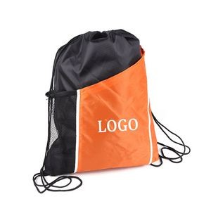 Polyester Sports Drawstring Backpack