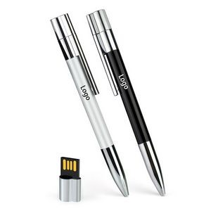 2 in 1 Metal Ball Pen and USB Flash Drive