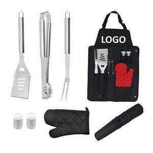 6 Pieces BBQ Grill Tools Set With Apron