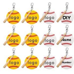 Acrylic Baseball Key Chain (direct import)