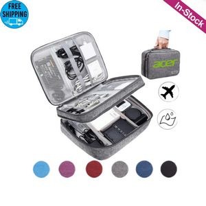 Double Layers Electronics Accessories Storage Case