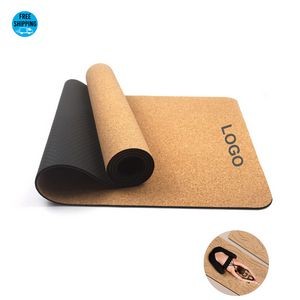 Premium Thick Cork Yoga Mat - OCEAN