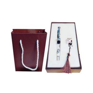 Business Gift Set Chinese Style Usb Drive With Pen