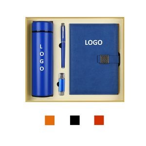 Tumbler And Journal Pen With Usb Drive Business Set Gift Box