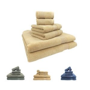 6 Piece Soft And Plush Cotton Bath Towel Set