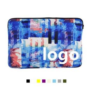 Dye Sublimation Laptop Sleeve Bag With Zipper Closure