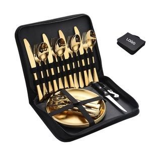 Portable Camping Cutlery Set for 4 Person (direct import)