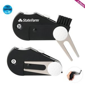 Foldable Multi-functions 5 in 1 Golf Tool