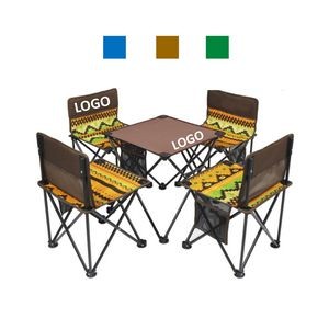 Portable Outdoor Folding Table Chairs Set