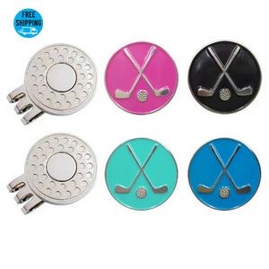 Golf Ball Markers with Hat Clips