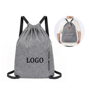 Polyester Gym Drawstring Backpack