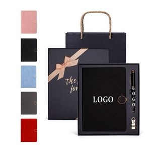 Business Notebook With Pen And Flash Drive Gift Set