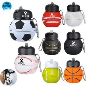 18.6oz Silicone Collapsible Water Bottle