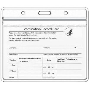 Waterproof Vaccine Card Badge Holder