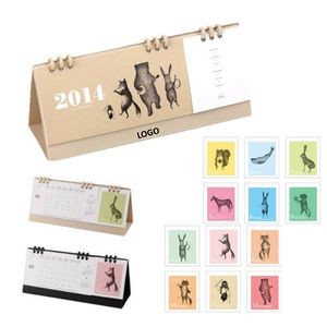 Notepad Desk Calendar With Art Animals Printing