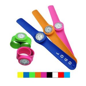 Colorful Silicone Slap Watch Wristband
