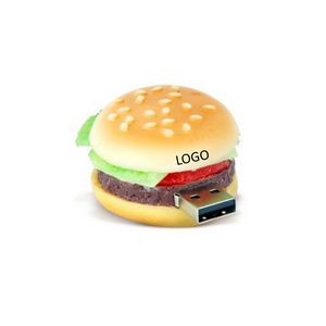 Hamburger food shaped flash drive