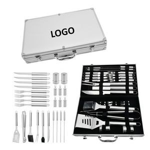 26-Piece BBQ Stainless Steel Tools