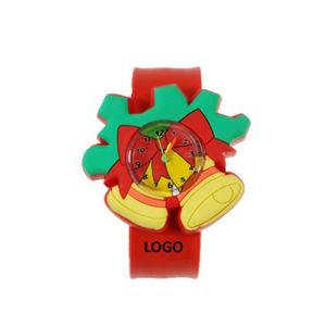 Christmas Bell Shaped Silicone Slap Watch