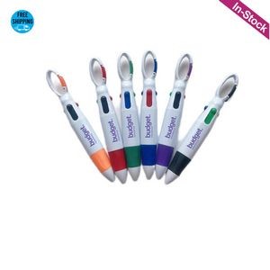 Multi-color Carabiner Shuttle Pen