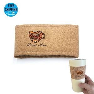 Reusable Compatible cork Coffee Cup Sleeve