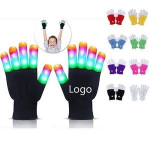 LED Finger Light Up Gloves