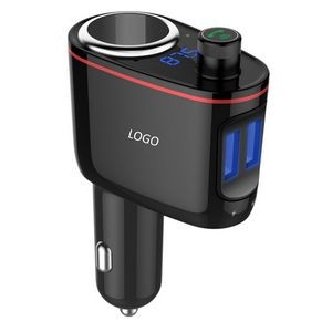 Multifunctional car charger with Bluetooth music player
