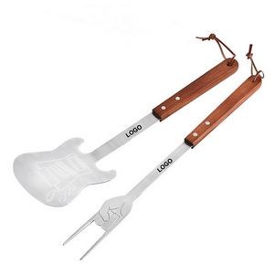 Guitar Shaped Spatula and Fork Set (direct import)