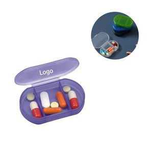 Mini Clear 3 Compartments Pill Box