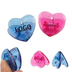 Plastic Love Heart Shape Snack Bag Clip