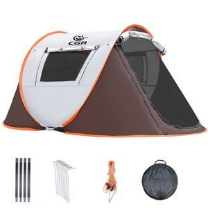 3-4 Person Camping Tent w/ Double Doors