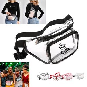 Clear Waterproof Waist Bag for Transparent and Waterproof Storage on the Go