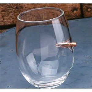Wine Glass with Bullet Design