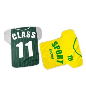 Sublimated Sports Rally Towels Shaped Like Jerseys