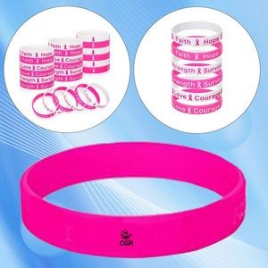 Breast Cancer Support Silicone Wristband