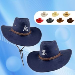 Wide Brim Suede Cowboy Hat