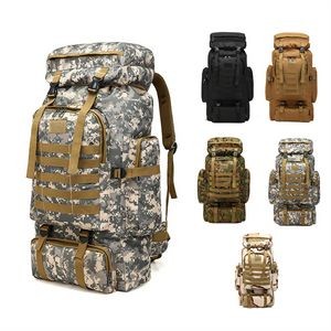 80L Camouflage Tactical Hiking Backpack