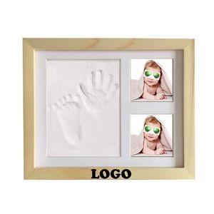 Baby Handprint Footprint Clay Picture Frame