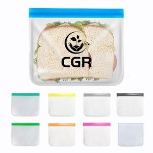 Silicone Reusable Freezer Food Storage Bag Leakproof for Lunch Meat Veggies