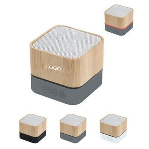 Portable Wireless Wooden Remote Control Speaker