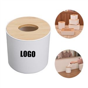 Wooden Tissue Box Set with Lid for Disposable Paper Facial Towels Bathroom Kitchen Use