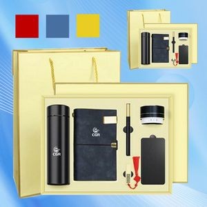Executive Business Gift Set Tumbler, Notebook, Pen, USB Drive, Speaker, Power Bank