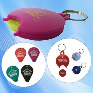 Coin Holder Keychain with Plastic