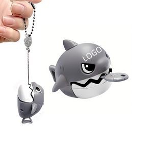Shark Bite Pull String Toy Keychain