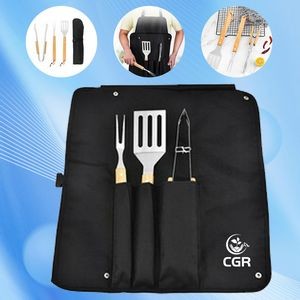 4-in-1 BBQ Set with Apron
