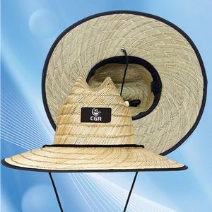 Straw Hat for Beachside Sun Protection